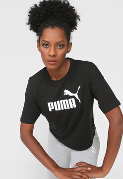Camiseta Puma Ess Logo Preta