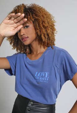 Camiseta Ellus Love Yourself Azul