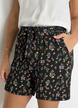 bonprix - Shorts com Bolsos Floral Dark
