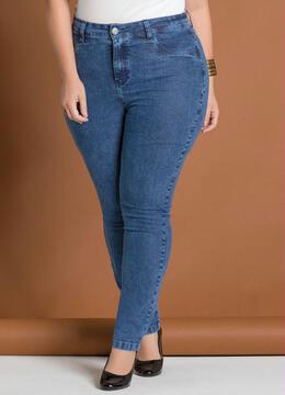 Marguerite - Calça Jeans Skinny Azul Plus Size Marguerite