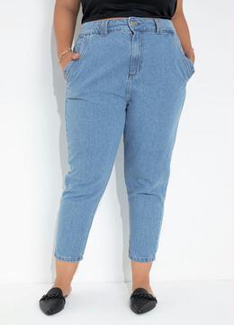 Sawary Jeans - Calça Jeans Mom Jeans Plus Size Sawary