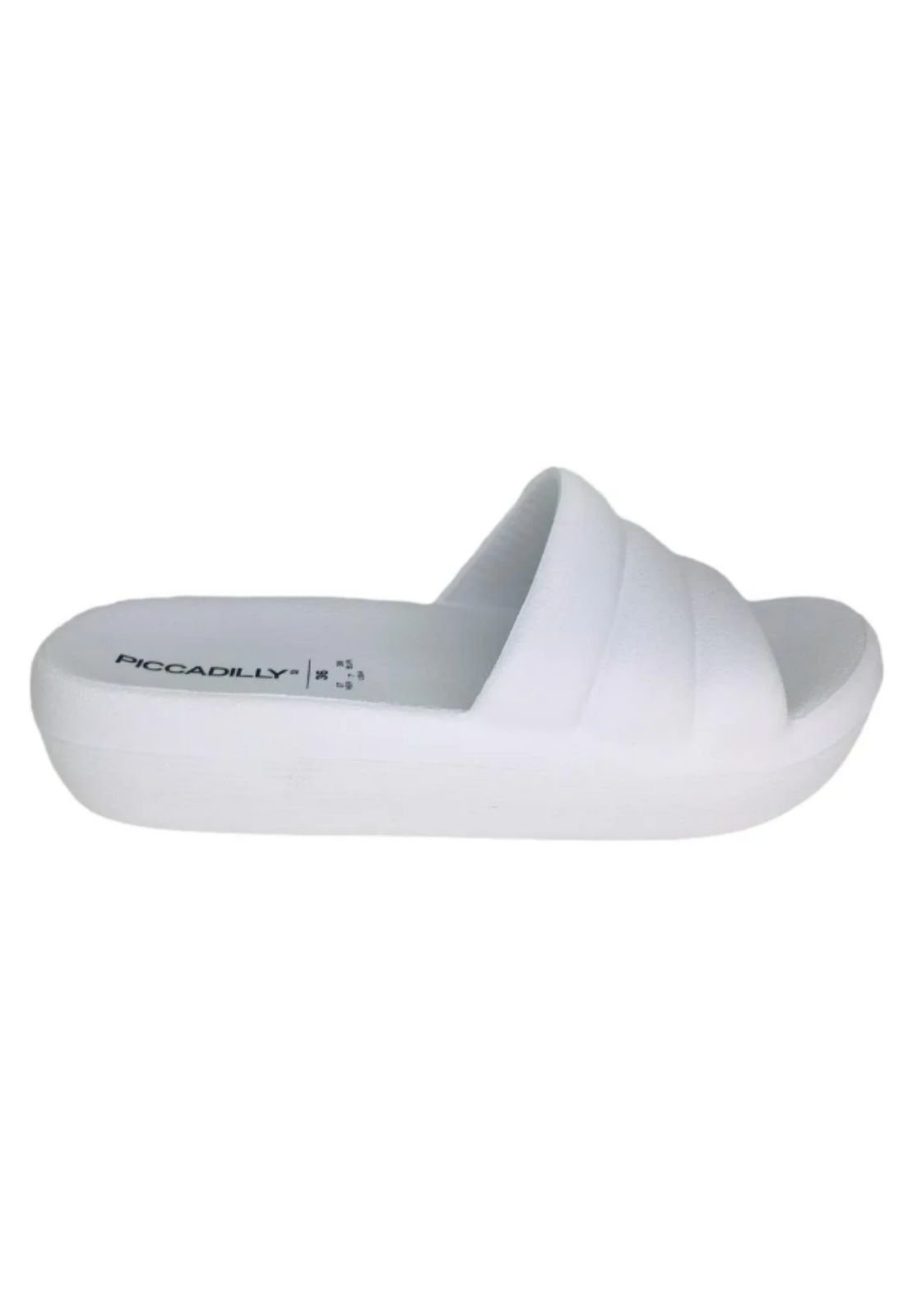 Chinelo Slide Piccadilly Marshmallow EVA 222001 - Branco