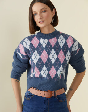 suéter argyle