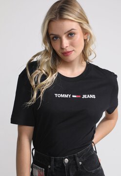 Camiseta Tommy Jeans Logo Preta