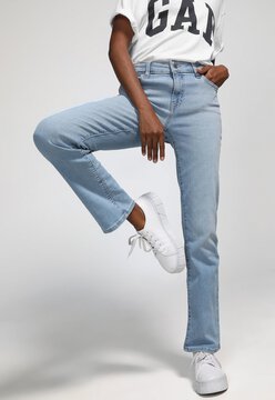 Calça Jeans GAP Reta Estonada Azul